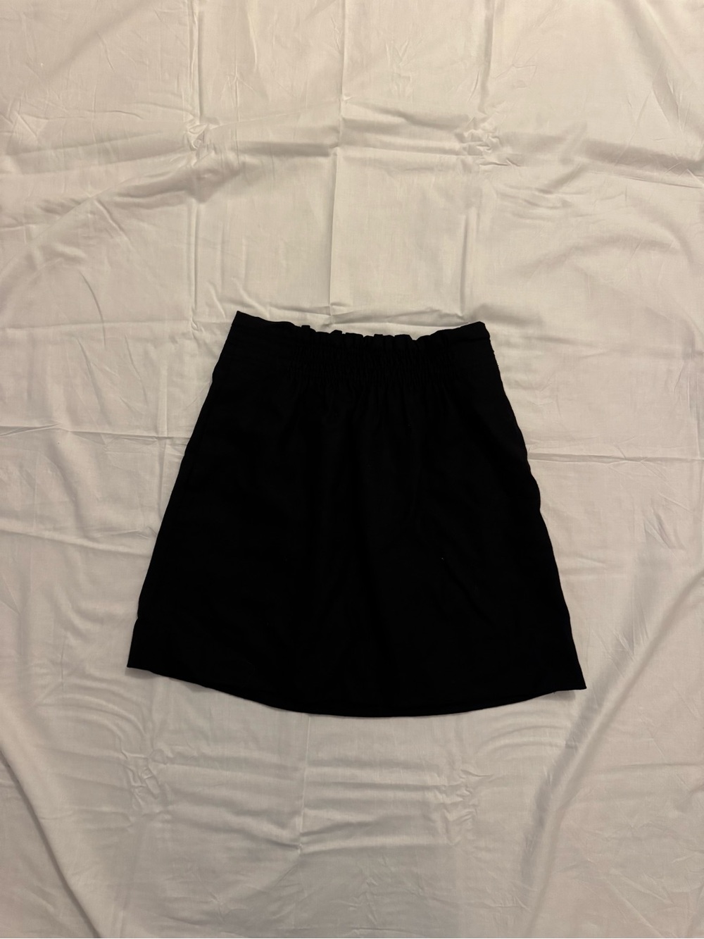 J Crew Black Wool Blend Mini Skirt